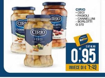 Cirio * ceci * fagioli - cannellini - borlotti g 370