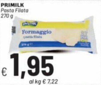 Quick Sisa Primilk Pasta Filata 270 g offerta