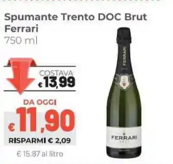 Coop Ferrari Spumante Trento DOC Brut 750ml offerta