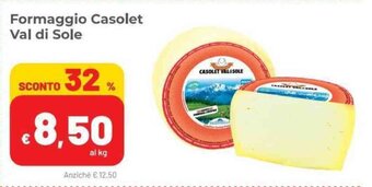 Coop Casolet Val di Sole Formaggio offerta