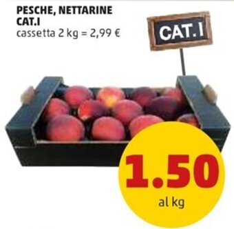 PENNY Pesche, Nettarine Cat. I cassetta 2 kg offerta