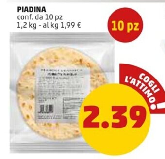 PENNY Piadina 10 pz 1,2 kg offerta