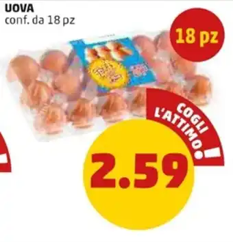 PENNY Uova conf. da 18 pz offerta