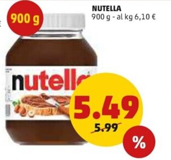 PENNY Nutella 900 g offerta