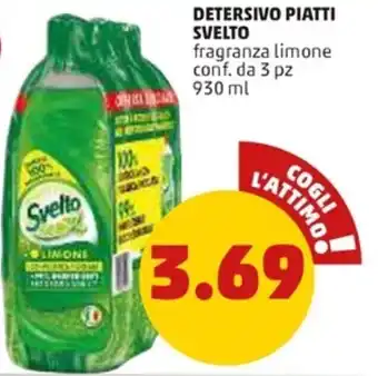 Svelto Detersivo Piatti fragranza limone 3 pz 930 ml