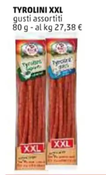 PENNY Tyrolini XXL gusti assortiti 80 g offerta