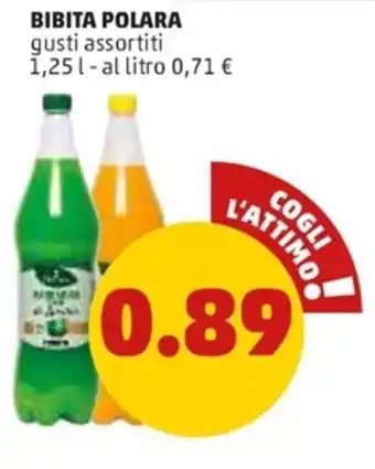 PENNY Bibita Polara gusti assortiti 1,25 l offerta