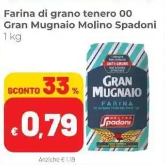 Coop Molino Spadoni Gran Mugnaio Farina di grano tenero 00 1kg offerta
