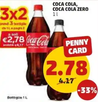 PENNY Coca Cola, Coca Cola Zero 1 l offerta