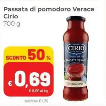 Coop Cirio Passata di Pomodoro Verace 700g offerta