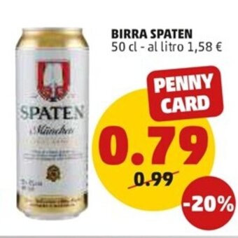 PENNY Spaten Birra 50 cl offerta
