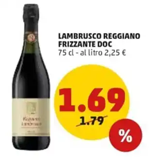 PENNY Lambrusco Reggiano Frizzante DOC 75 cl offerta