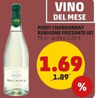 PENNY Pinot Chardonnay Rubicone Frizzante IGT 75 cl offerta