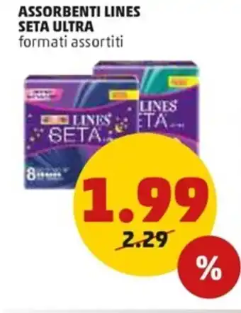 Lines Seta Ultra Assorbenti formati assortiti