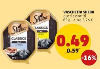 Sheba Vaschetta gusti assortiti 85 g