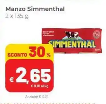 Coop Simmenthal Manzo 2x135g offerta