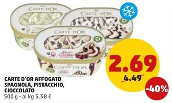 Carte D'Or Affogato Spagnola, Pistacchio, Cioccolato 500 g