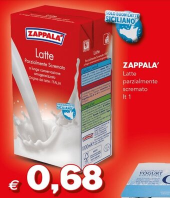 Zappalá Latte parzialmente scremato lt 1