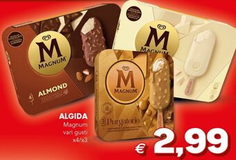 Mercati Alimentari Algida Magnum vari gusti x4/x3 offerta