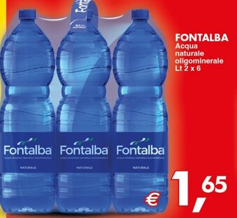 Mercati Alimentari Fontalba Acqua naturale oligominerale lt 2 x 6 offerta