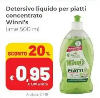 Coop Winni's Piatti Concentrato Detersivo liquido 500ml offerta