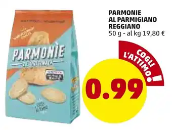 PENNY Parmonìe Al Parmigiano Reggiano 50g offerta