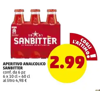 Sanbitter Analcolico Aperitivo 6pz x 10cl