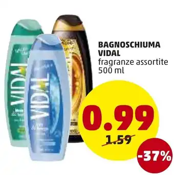 PENNY Vidal Bagnoschiuma 500ml offerta