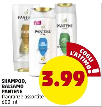 PENNY Pantene Shampoo, Balsamo 600ml offerta