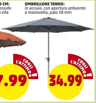 PENNY Ombrellone Tondo offerta