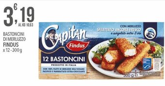 Iper Nonna Isa Findus Bastoncini di merluzzo x 12 - 300 g offerta