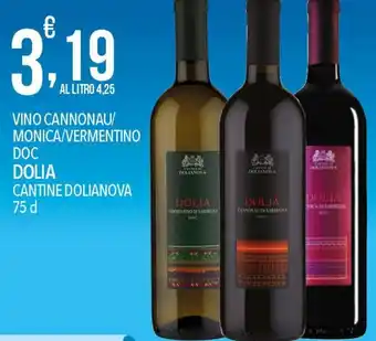 Dolia Vino Cannonau/monica/vermentino doc cantine dolianova 75 cl