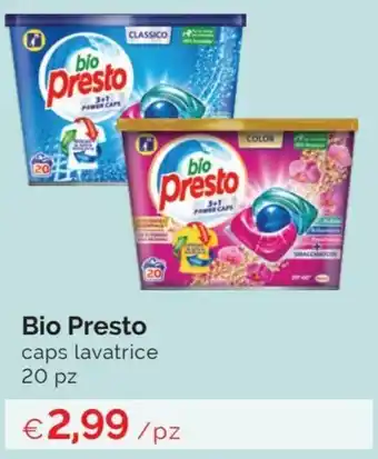 Bio Presto caps lavatrice 20 pz