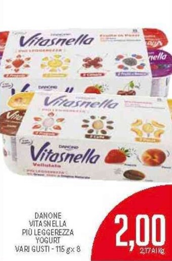 Supermercati Piccolo Danone VitaSnella Più leggerezza yogurt vari gusti - 115 g x 8 offerta