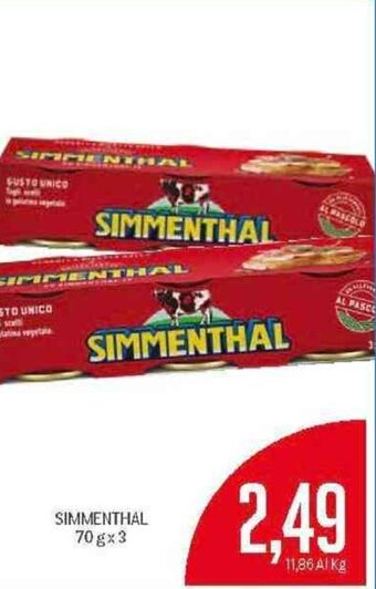 Supermercati Piccolo Simmenthal 70 g x 3 offerta