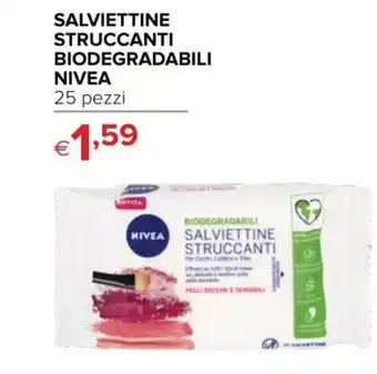 Iperal Nivea Salviettine Struccanti Biodegradabili 25 pezzi offerta