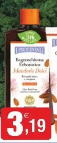 Iperal I Provenzali Bagnoschiuma Erboristico Mandorle Dolci offerta