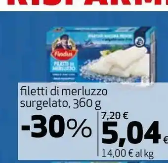 Filetti di merluzzo surgelato