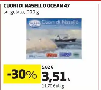 Coop Cuori di nasello surgelato ocean 47 300g offerta