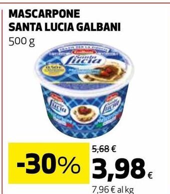 Ipercoop Mascarpone santa lucia galbani offerta