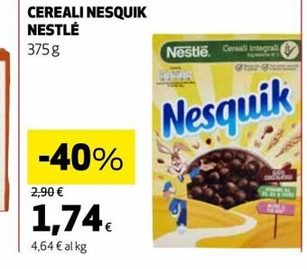 Ipercoop Cereali nesquik nestlè offerta