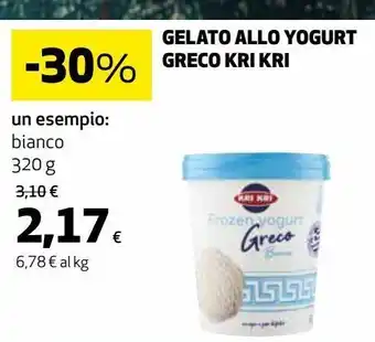 Ipercoop Gelato allo yogurt greco kri kri offerta