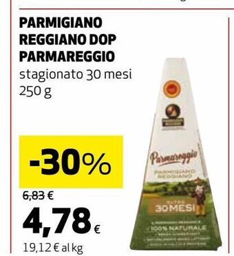 Ipercoop Parmigiano reggiano dop parmareggio offerta