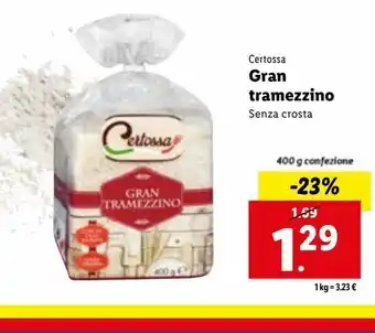Lidl Gran tramezzino senxza crosta 400g offerta