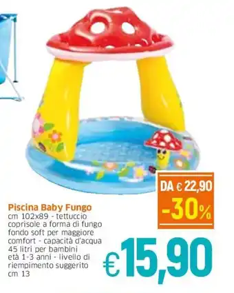 Famila Piscina Baby Fungo cm 102x89 offerta