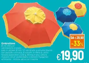 Famila Ombrellone ø cm 200 offerta