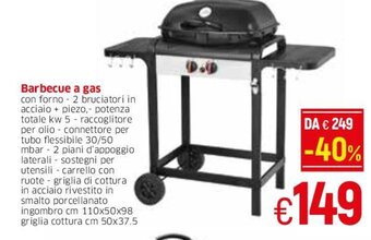 Famila Barbecue a gas offerta