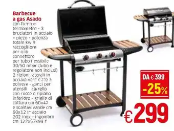 Famila Barbecue a gas Asado offerta