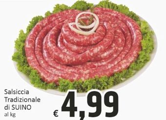 Salsiccia tradizionale di suino al kg