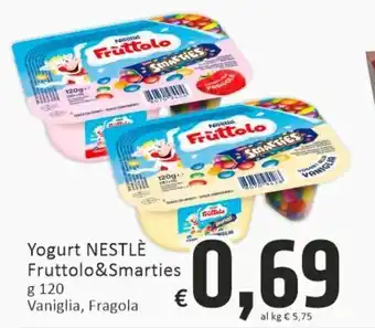 Paghi Poco Yogurt nestlè fruttolo&smarties offerta